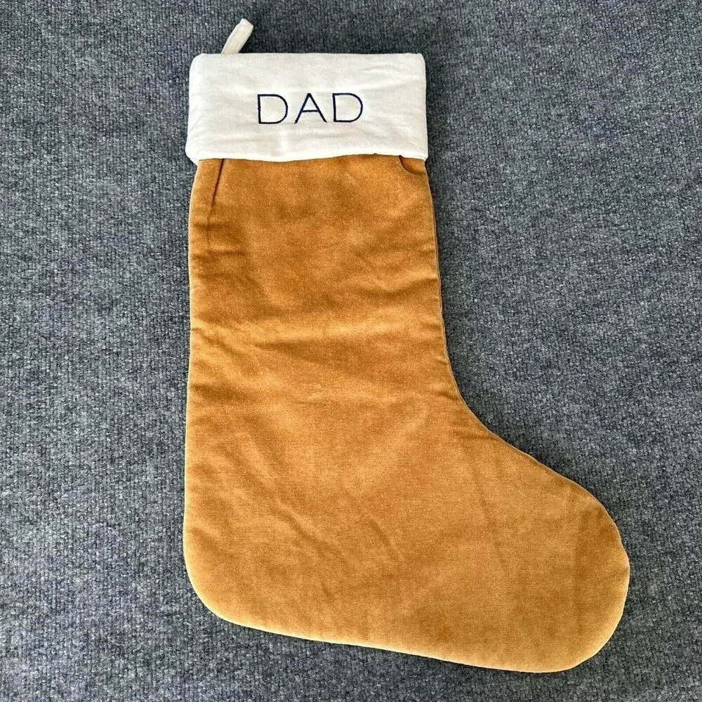West Elm Tan Holiday Stocking